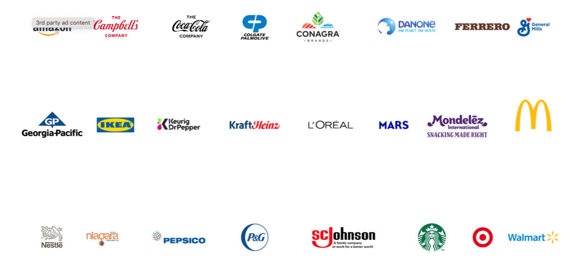 CORP Amazon, Campbell's, CocaCola, etc...